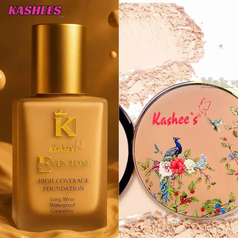 Kashee's Deal Foundation+Compact Powder For All Skin Type